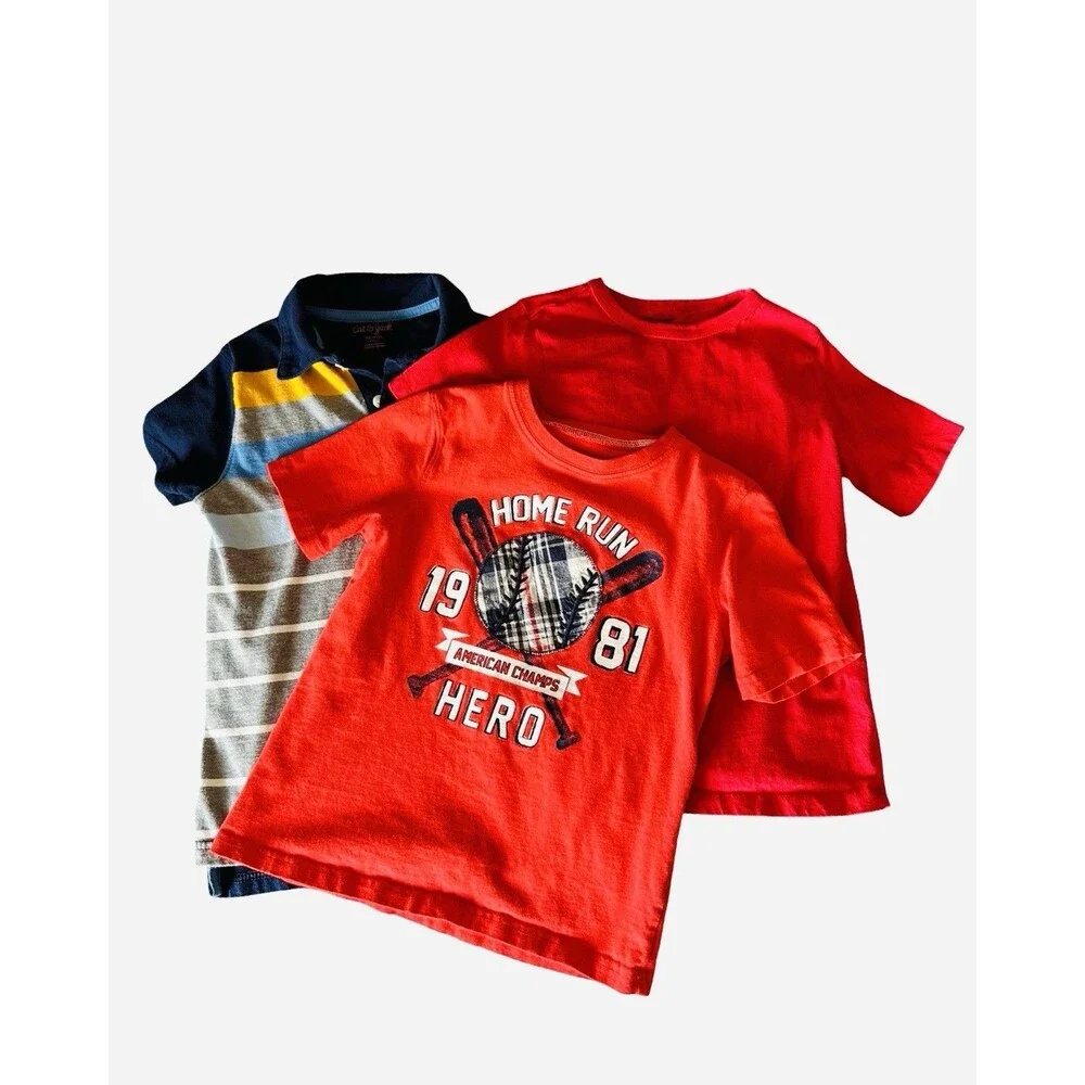 The Children's Place & Others COTTON Tshirt-polo Set of 3 EUC